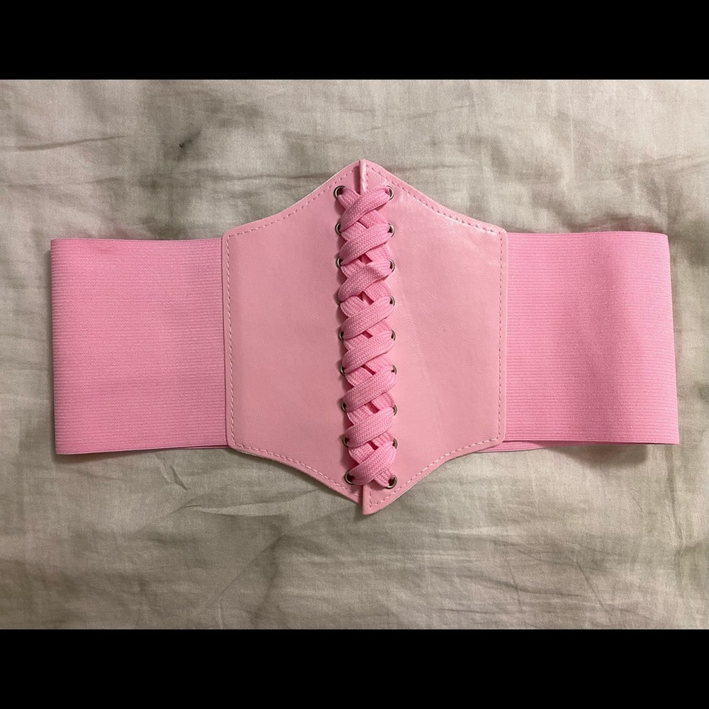 SHEIN Lace Up Corset Belt